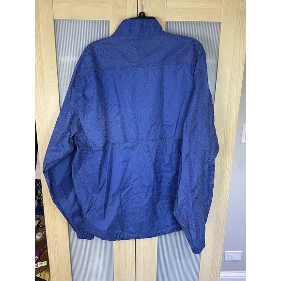 Performance Illuminite blue cycling Jacket Sz L vents Men's Running Reflective - Picture 4 of 5